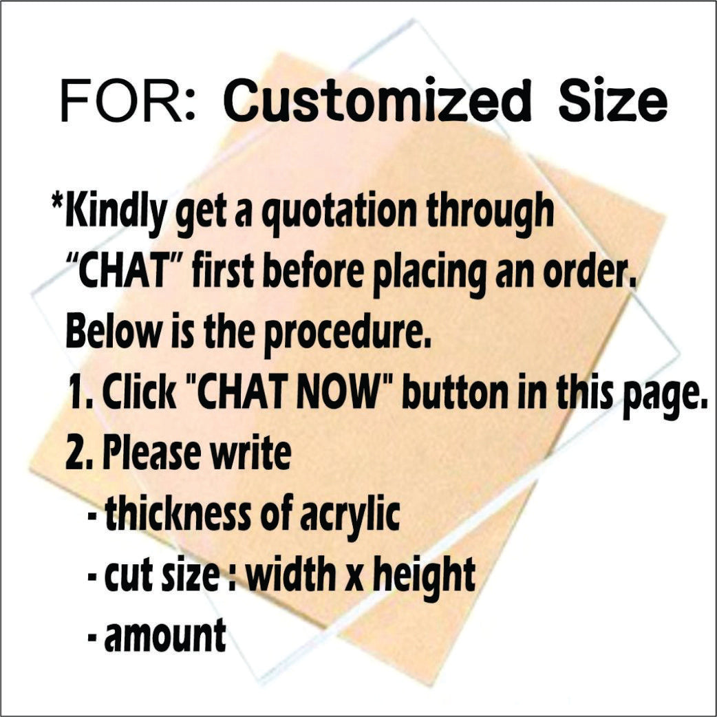 Big Size Clear Transparent Acrylic 2mm 3mm 5mm/Pre Cut Size Plastic Glass Plexiglass Perspex Laser