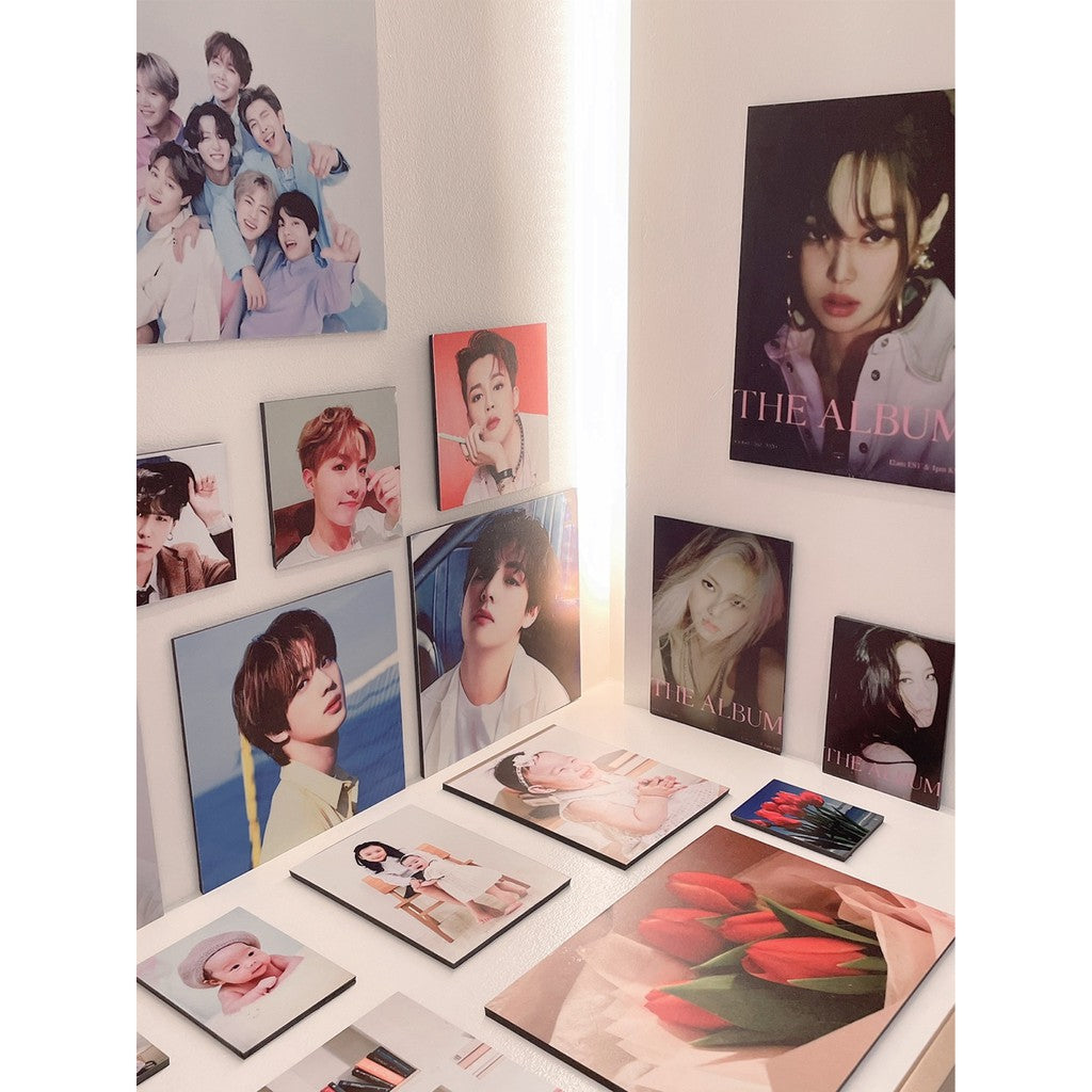 Small) Personalized Photo Tile / Sintra Sticker Customized Printing Picture Gift for Christmas Decor