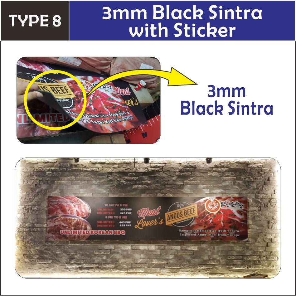 ( Contact us for Quotation before Purchase )Customized Print & Cut Sticker / Poster / Sintra Board