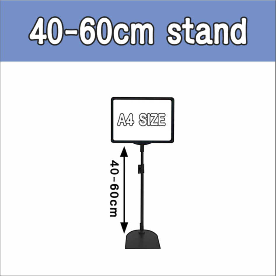 A4 Sign Stand / Display Standee Poster Holder Office Store Promo Price Menu Stationary Stationery AD