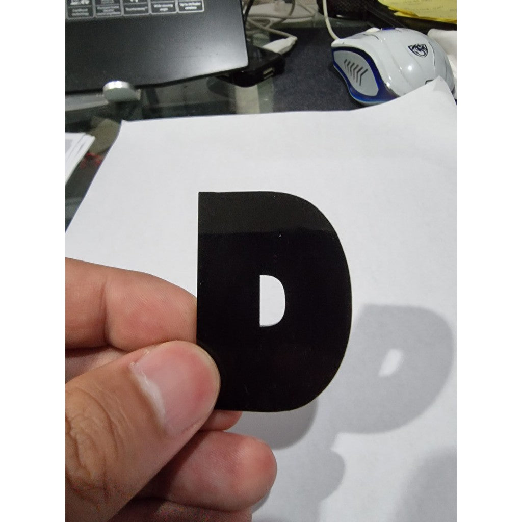 (8/9/10" H) Acrylic Letter Laser Cut / Alphabet Number Clear Transparent Black White Color Signage