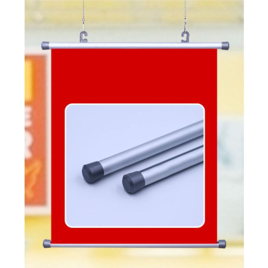 Ceiling Banner / Hanging Tarpaulin Frame Promotion Event Customized Window Glass Promo Decor Logo Ad