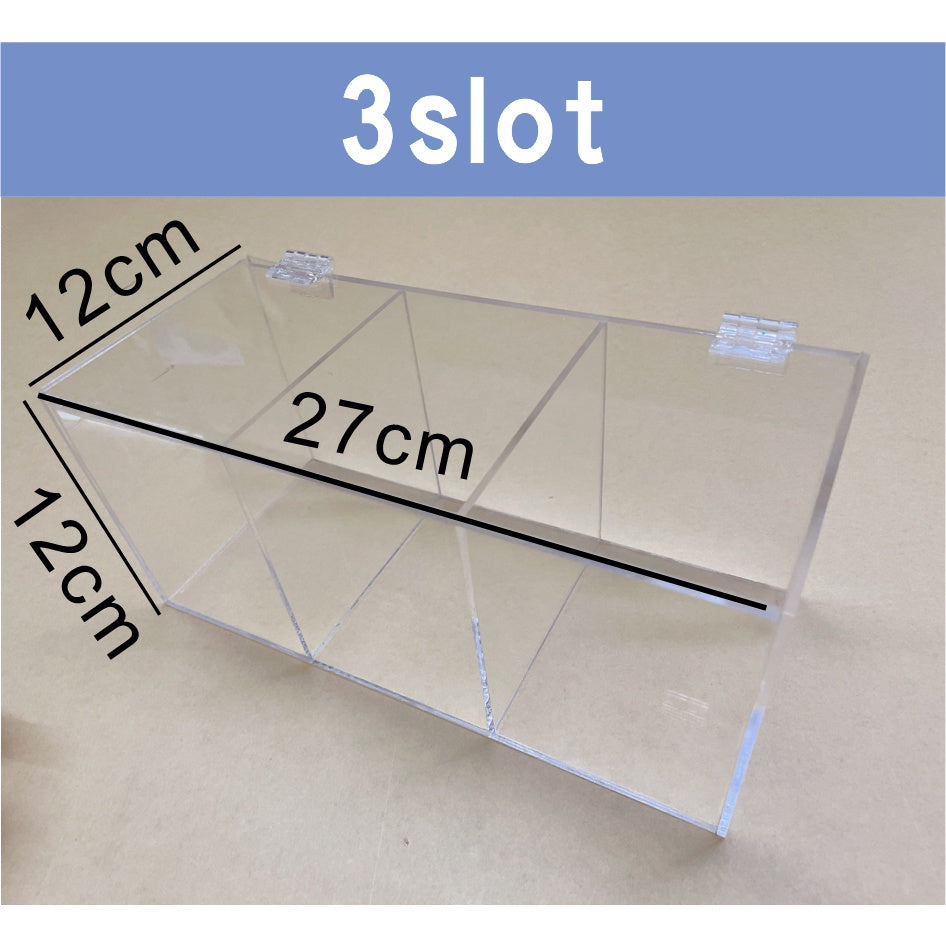 Clear Acrylic Box /1 2 3 4 slot/ Kpop BTS Blackpink Photocards Figure Storage Photo Card Display