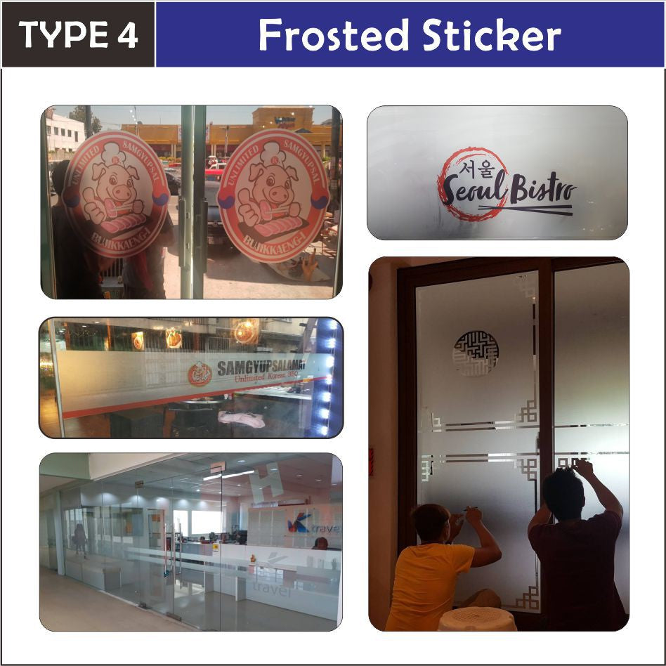 High Quality Customized Vinyl Sticker Printing / Matte Glossy Clear Frosted Poster Backlit Panaflex