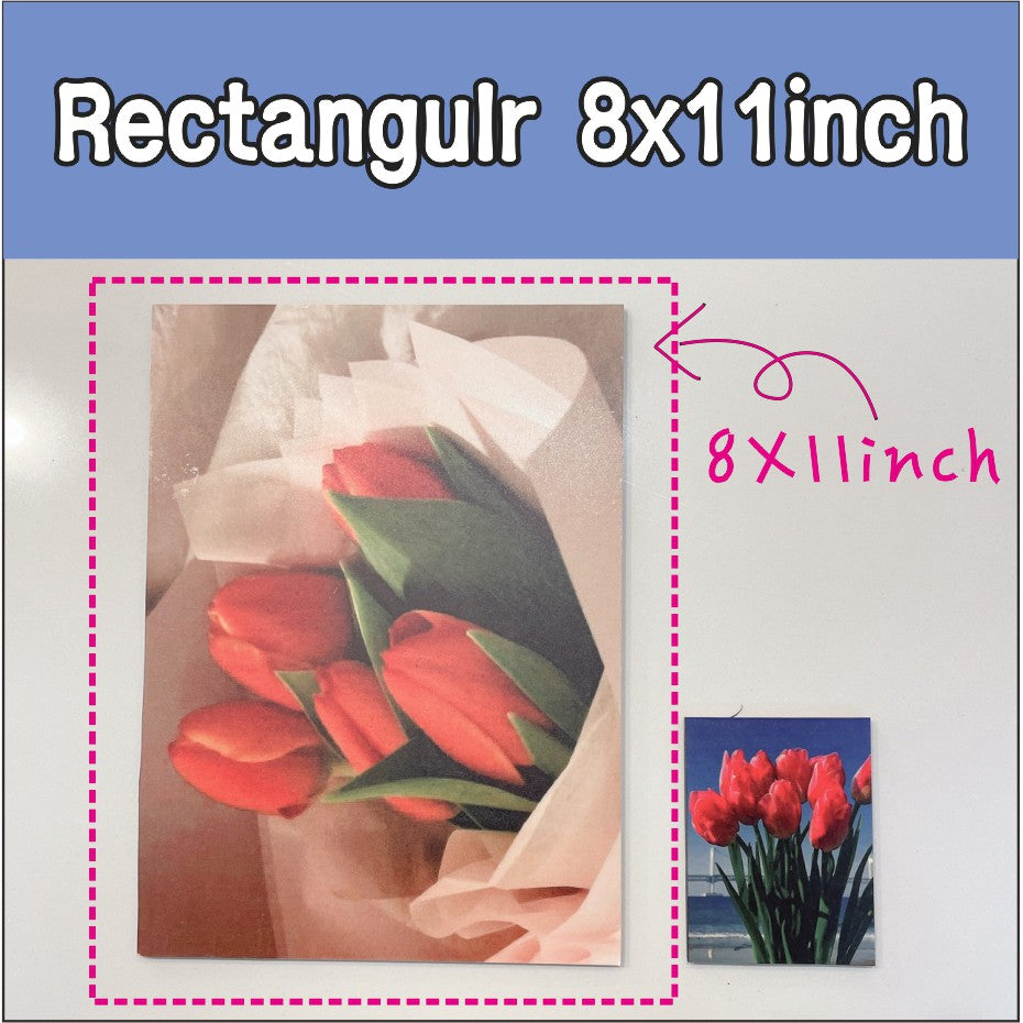Small) Personalized Photo Tile / Sintra Sticker Customized Printing Picture Gift for Christmas Decor