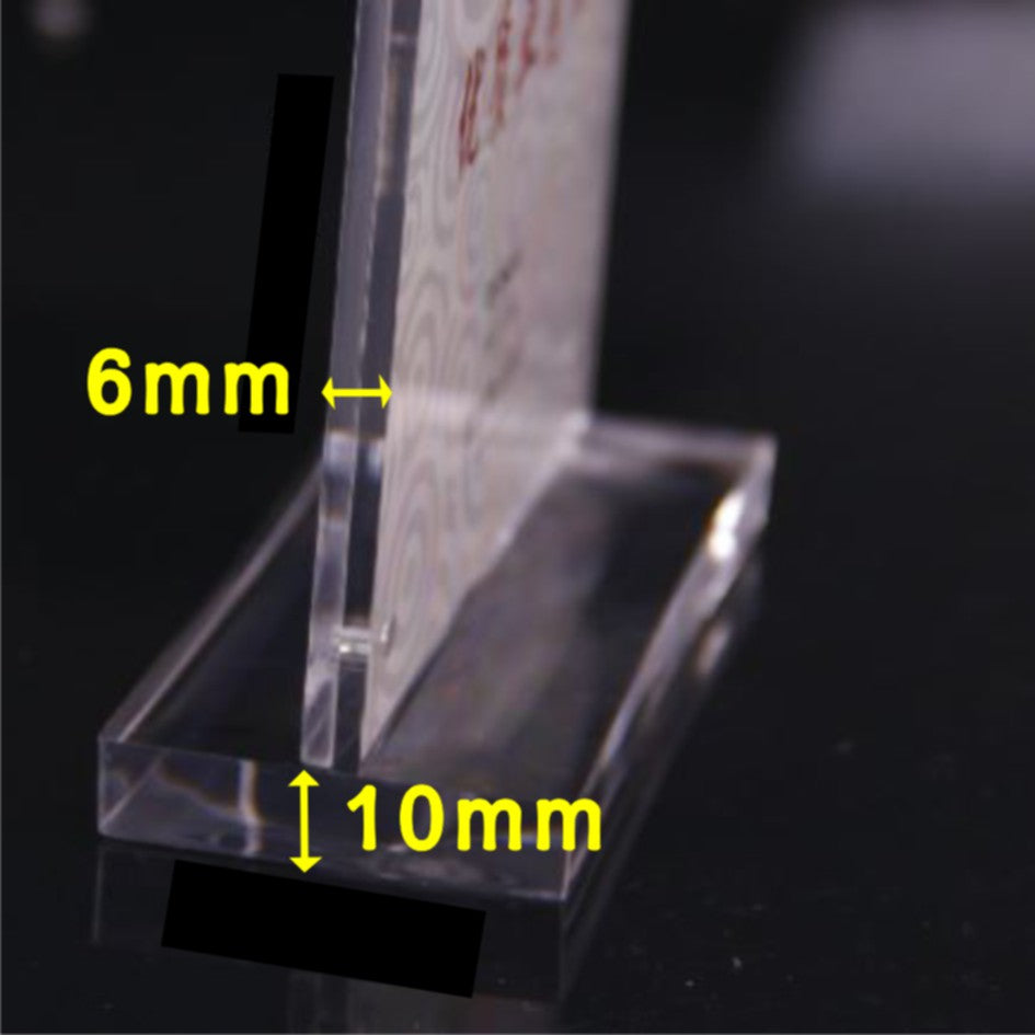 3mm Clear Acrylic Table Stand / Strong magnetic / Menu Paper Holder Promo Card Photo Frame Standee