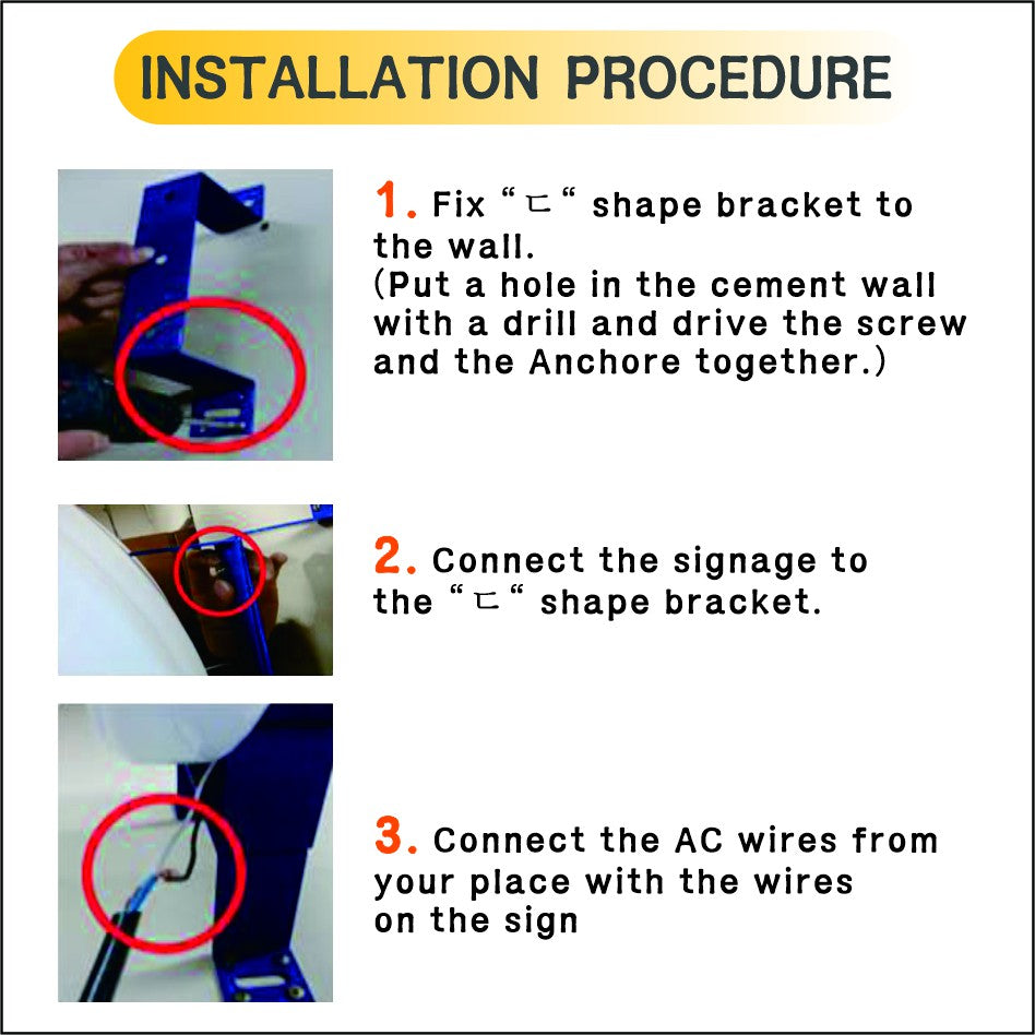 High Quality 60cm Round Double Face Signage Sign DIY Display Outdoor Decor Restaurant Shop Light Box
