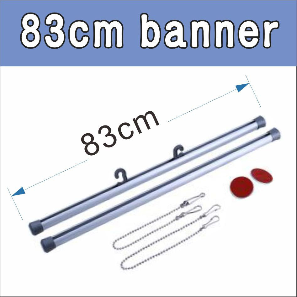 Ceiling Banner / Hanging Tarpaulin Frame Promotion Event Customized Window Glass Promo Decor Logo Ad