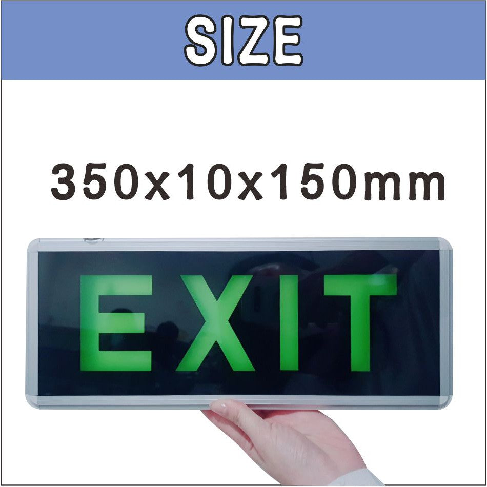 Exit LED Light Sign Office Construction Restaurant Shop Store Building Signage Emergency Fire Safety