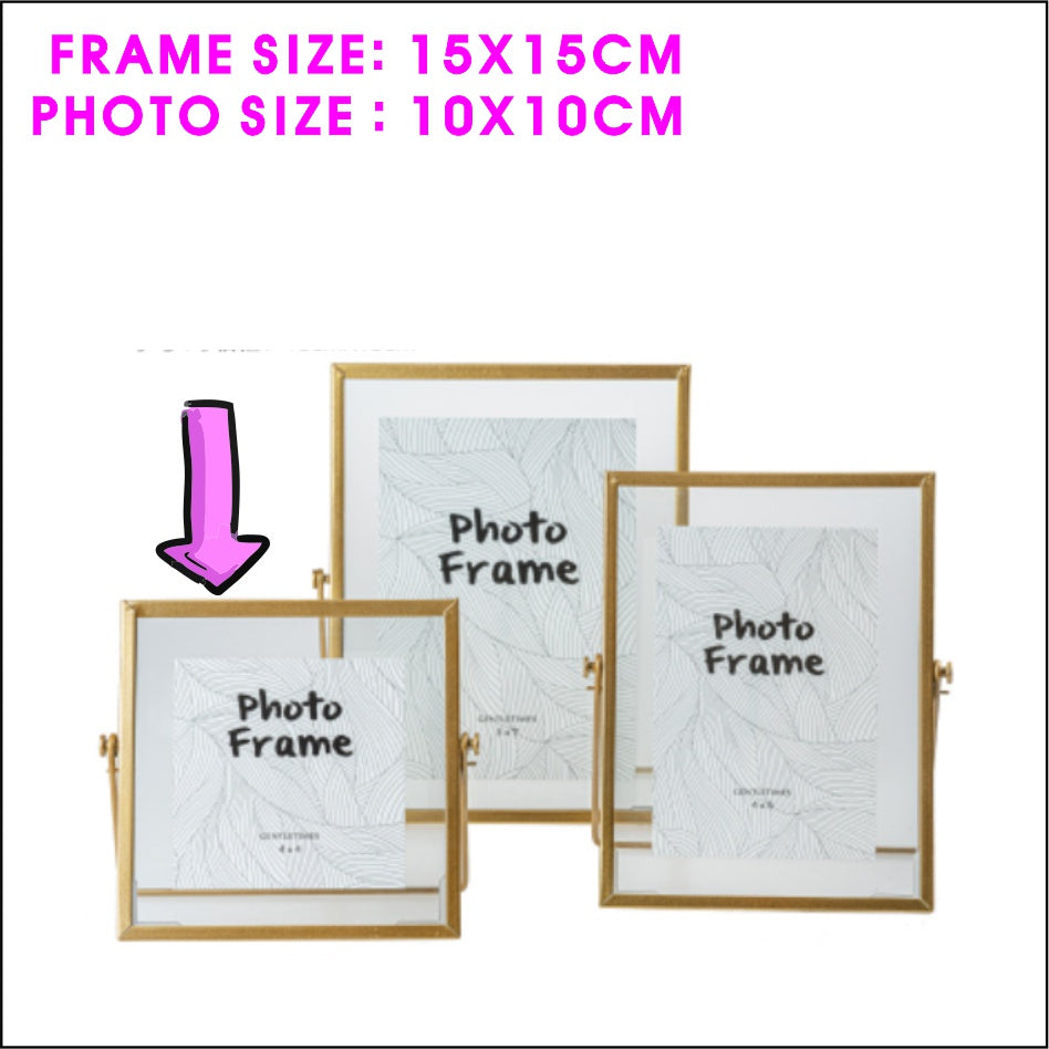 Metal Photo Frame /Black Gold Glass Picture Frames Decor Wedding Baby Flower Christmas Gift Giveaway