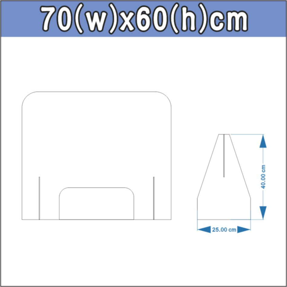 Clear Acrylic Barrier Table Shield Divider Safe Guard Counter Desk Office Partition Covid 3mm 5mm