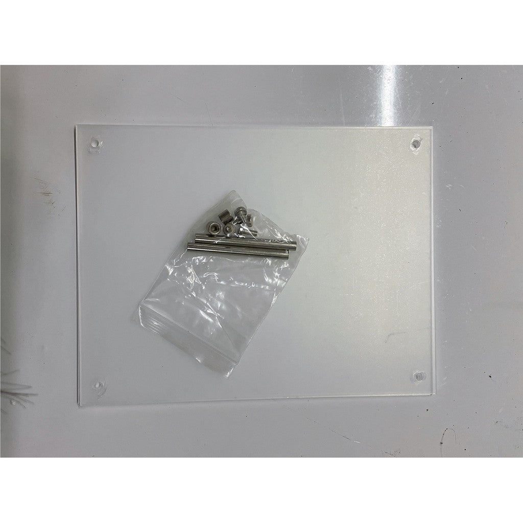 Acrylic Photo Frame With Silver Pin / Promo Menu Holder Picture Stand Decoration for Christmas Gift