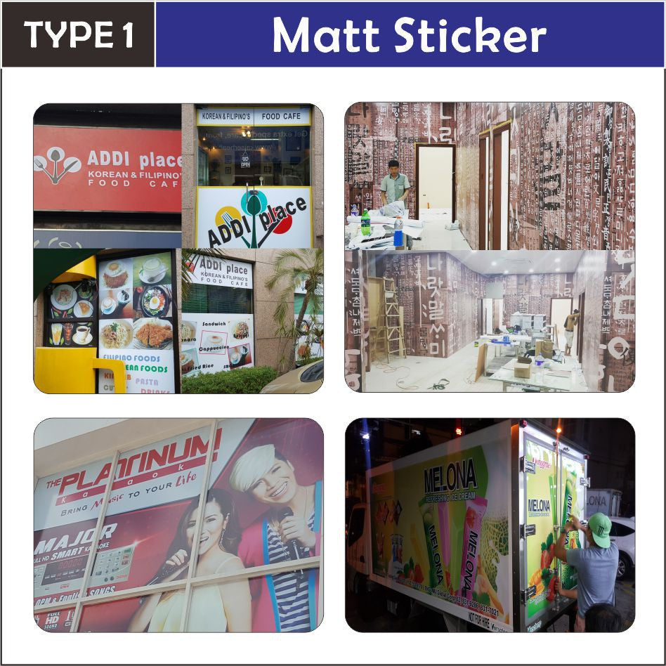 High Quality Customized Vinyl Sticker Printing / Matte Glossy Clear Frosted Poster Backlit Panaflex