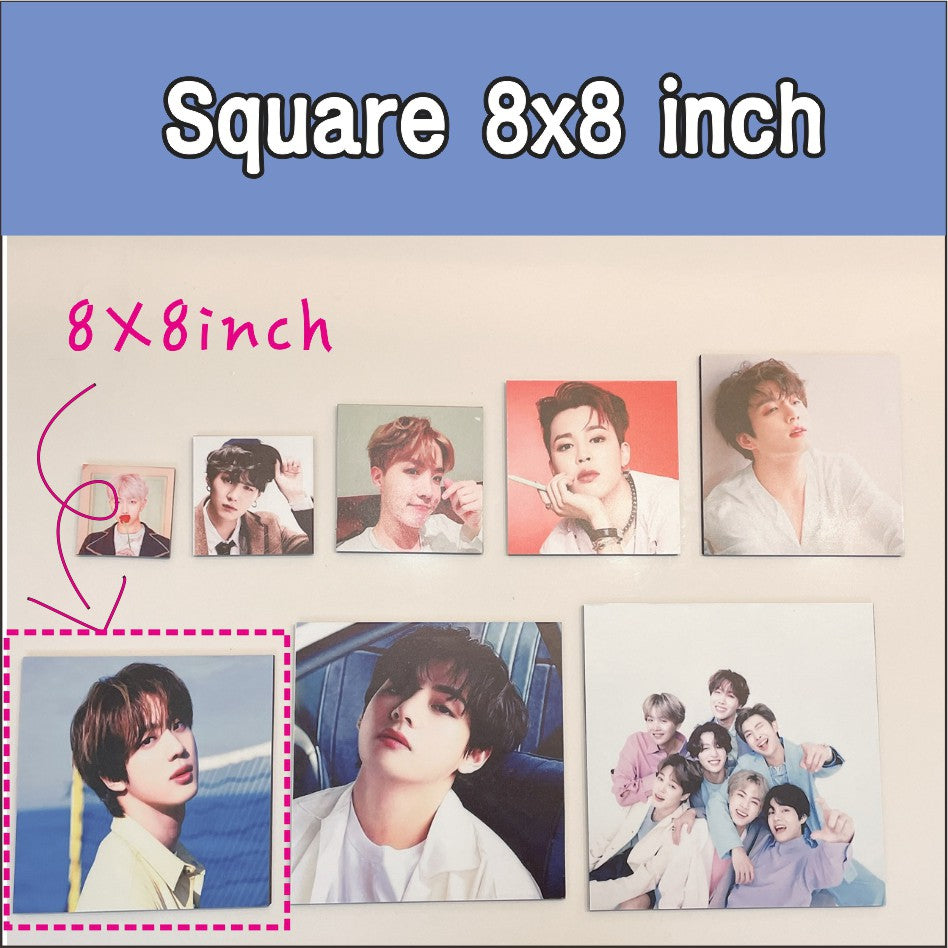 Small) Personalized Photo Tile / Sintra Sticker Customized Printing Picture Gift for Christmas Decor