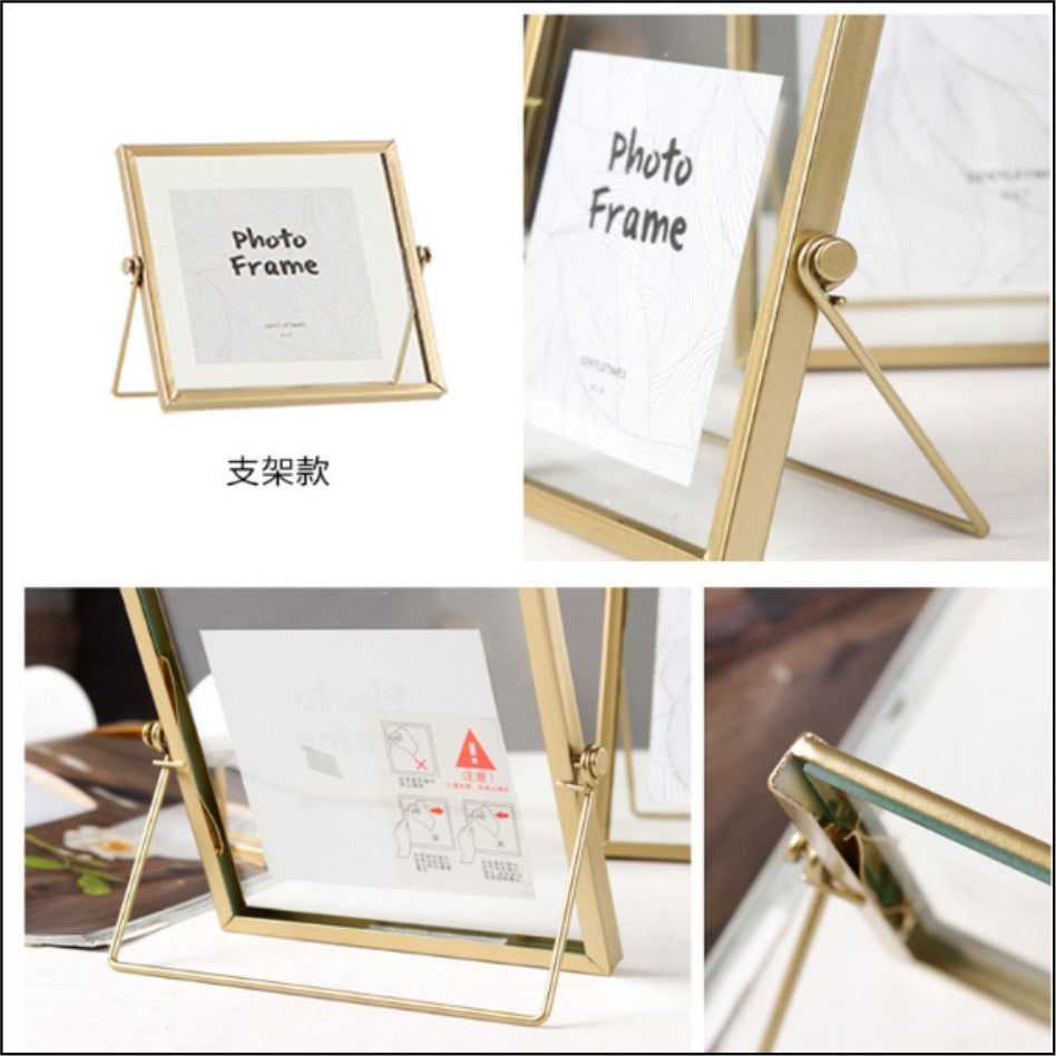 Metal Photo Frame /Black Gold Glass Picture Frames Decor Wedding Baby Flower Christmas Gift Giveaway
