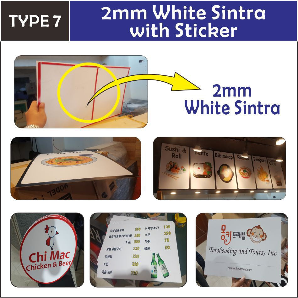 ( Contact us for Quotation before Purchase )Customized Print & Cut Sticker / Poster / Sintra Board
