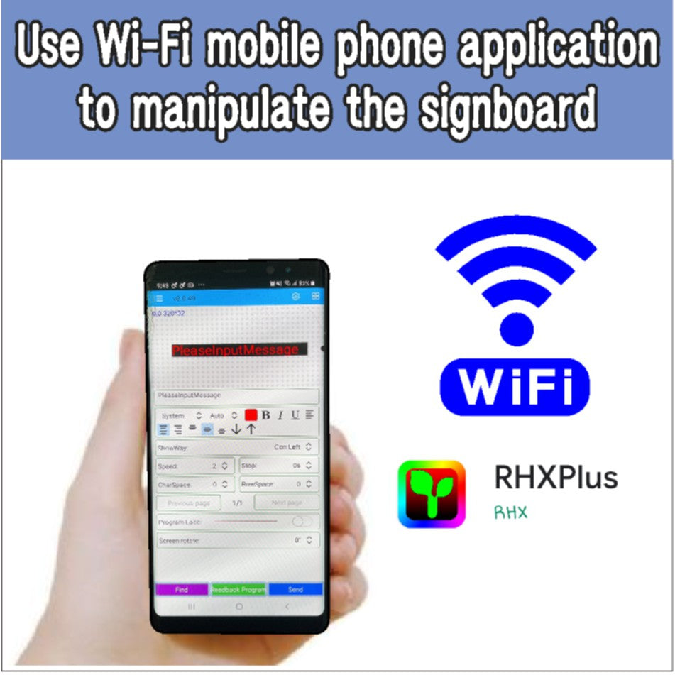 LED Digital Programmable Signage Red Color Message / Display Screen Store Office Bus Sign Signboard