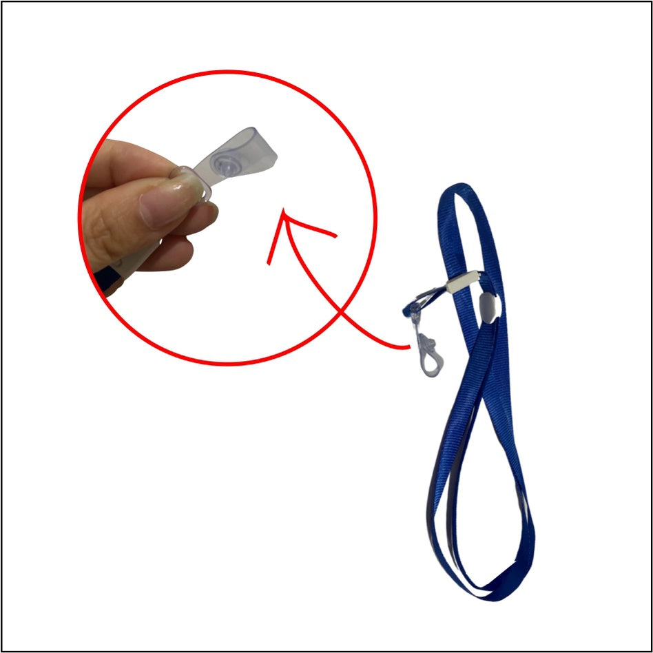 (5pcs) Ziplock Transparent ID Case & Lanyard Holder 1 / Student Company Card Paper Photo Plastic