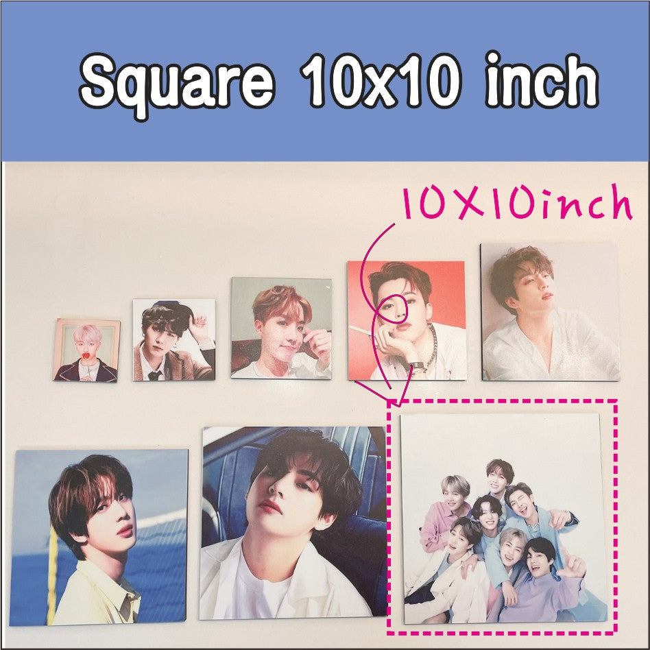 Small) Personalized Photo Tile / Sintra Sticker Customized Printing Picture Gift for Christmas Decor