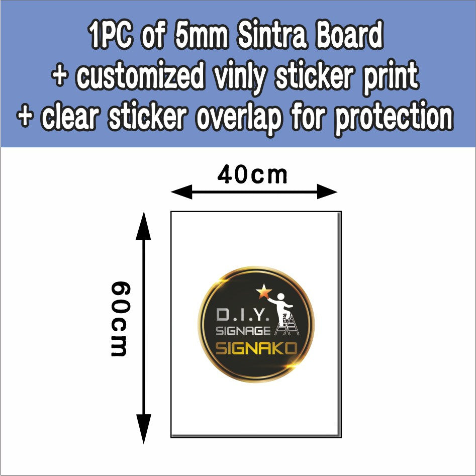 Sintra Sign Board Holder Stand Easel Display Menu Restaurant Shop Store Office Decor Standee Signage