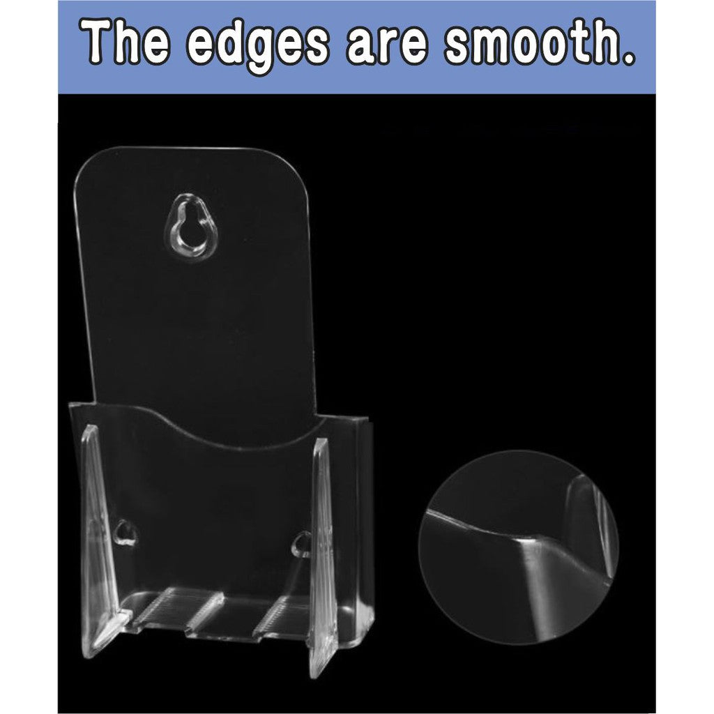 Clear Acrylic Brochure Holder / Flyer Booklet Pamphlet Menu Paper Stand Transparent Standee Display