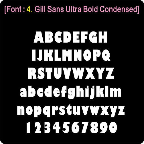 (8/9/10" H) Acrylic Letter Laser Cut / Alphabet Number Clear Transparent Black White Color Signage