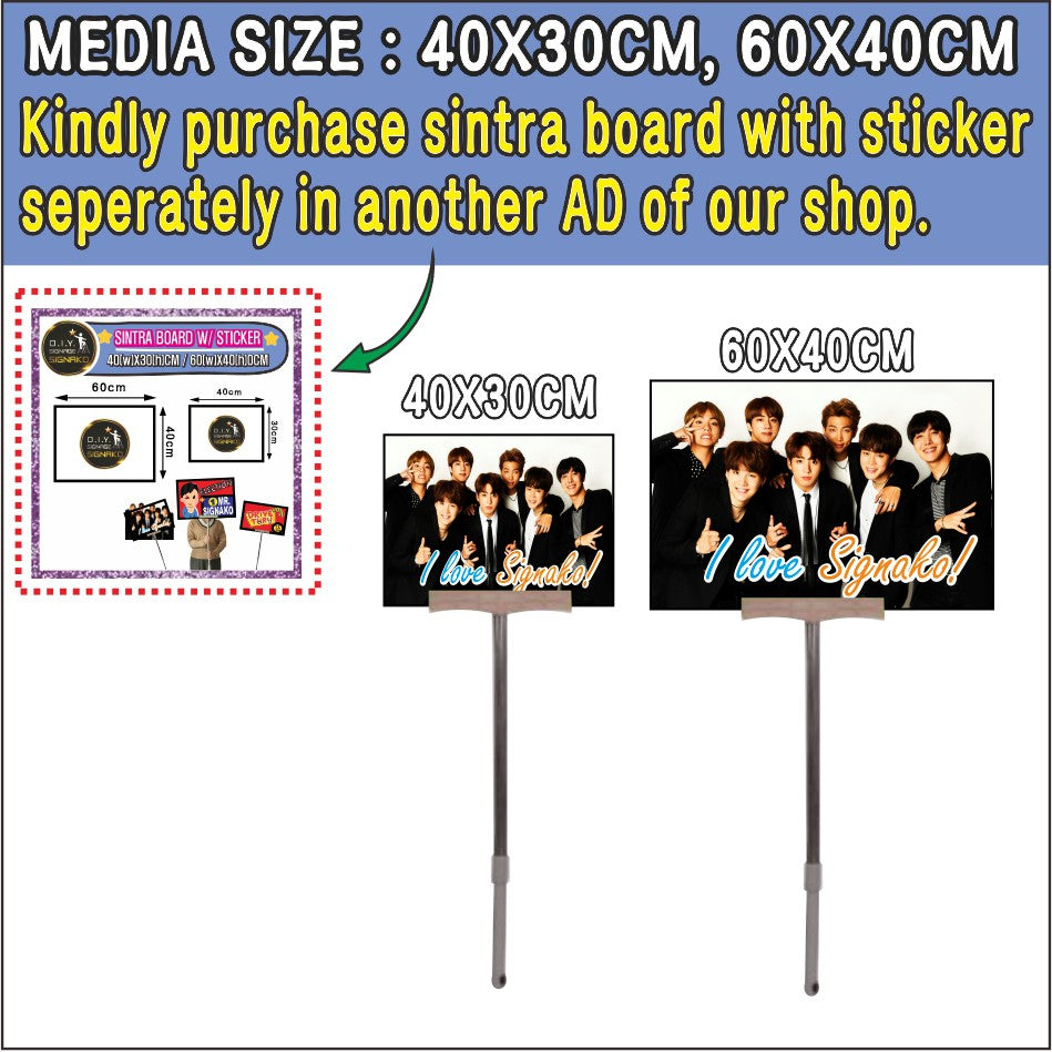 Promotion Rod Sintra Holder / Election Concert Direction Sign Kpop BTS Merchandise Store Sale Event