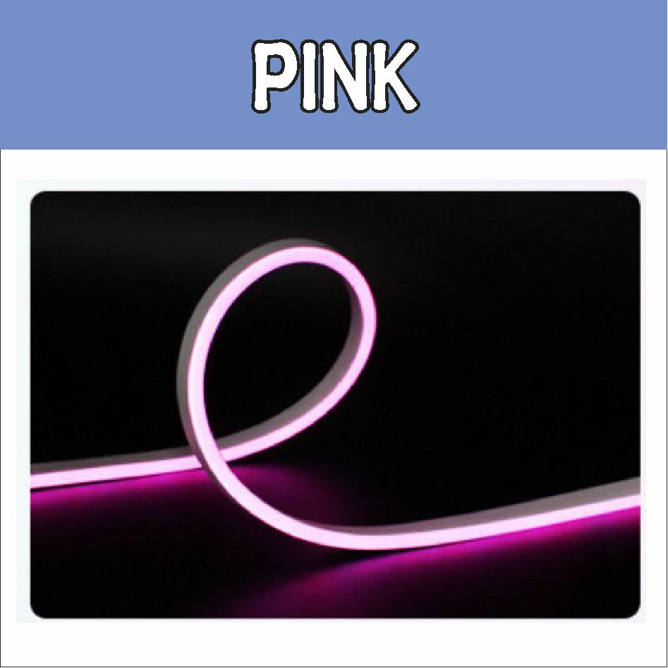 Neon LED Tube (AC 220V, per Meter) / Waterproof Flex Lights Strip / White Red Blue Pink Green Yellow