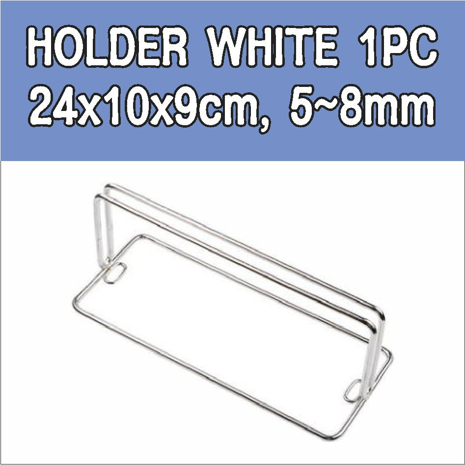 Table Shield Holder / Divider Bracket White Clamp Acrylic Partition Supporter Desk Baffle Brace Clip