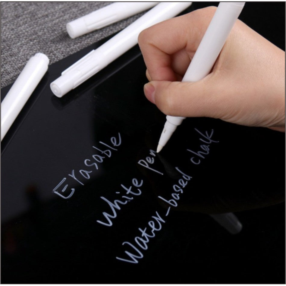 30pcs Blackboard Sticker / White Pen / Reusable Label Name Kitchen Cafe Restaurant Bar Bottle Decor