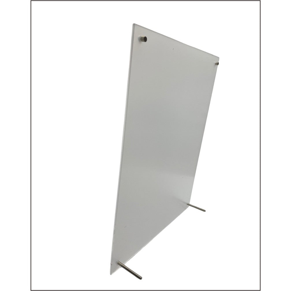 Acrylic Photo Frame With Silver Pin / Promo Menu Holder Picture Stand Decoration for Christmas Gift