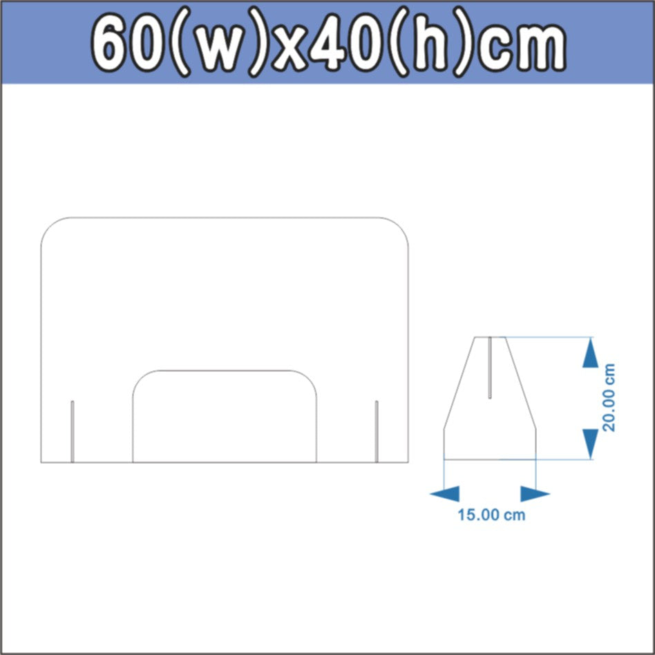 Clear Acrylic Barrier Table Shield Divider Safe Guard Counter Desk Office Partition Covid 3mm 5mm