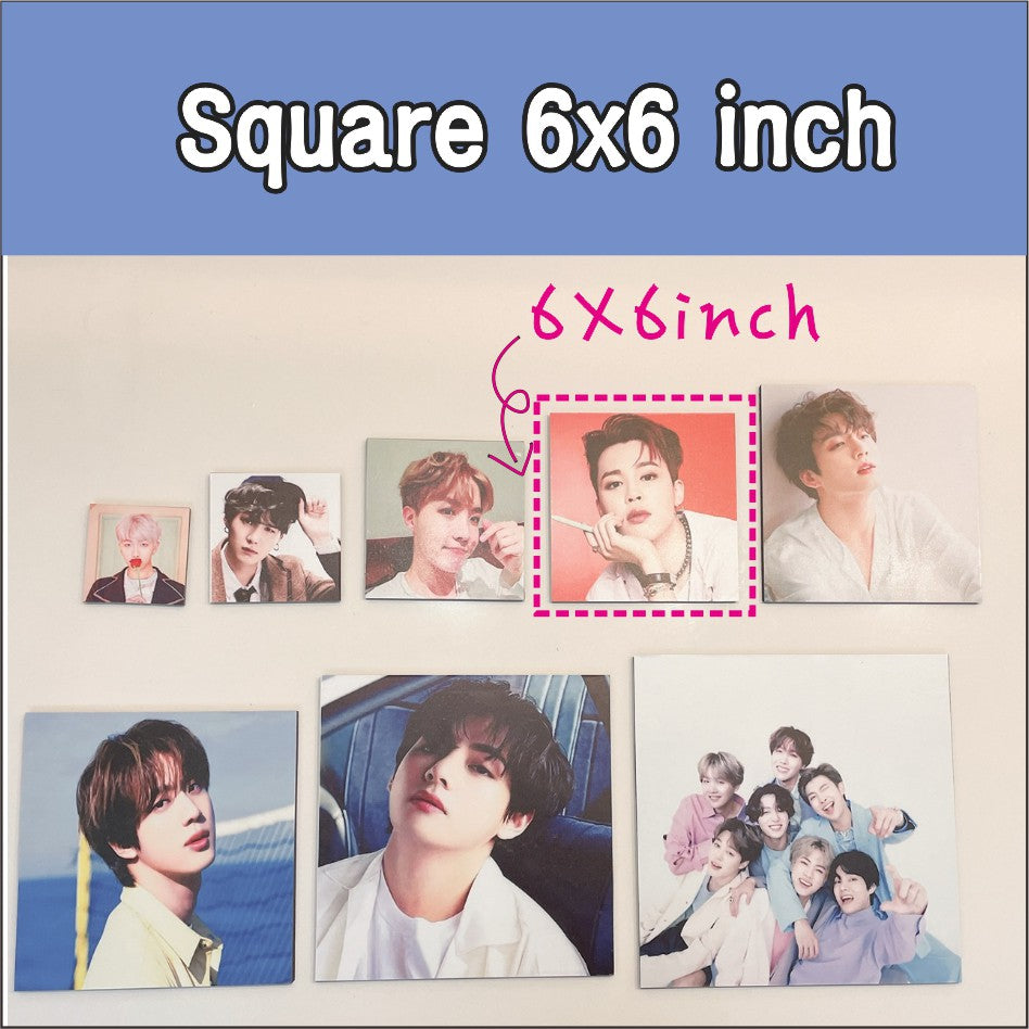 Small) Personalized Photo Tile / Sintra Sticker Customized Printing Picture Gift for Christmas Decor