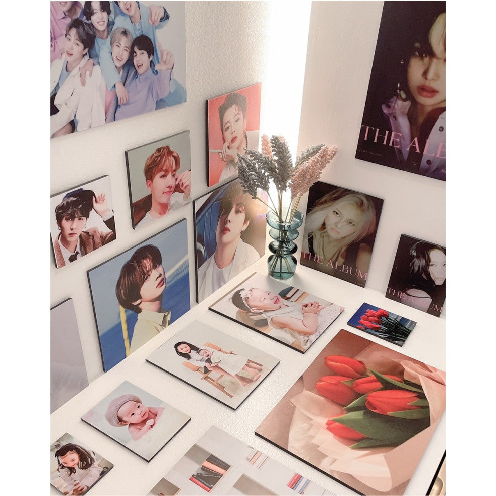Big) Personalized Photo Tiles / Sintra Sticker Customized Printing Picture Gift for Christmas Decor