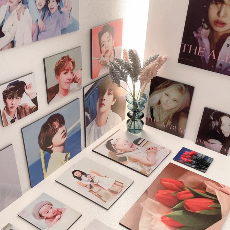 Small) Personalized Photo Tile / Sintra Sticker Customized Printing Picture Gift for Christmas Decor