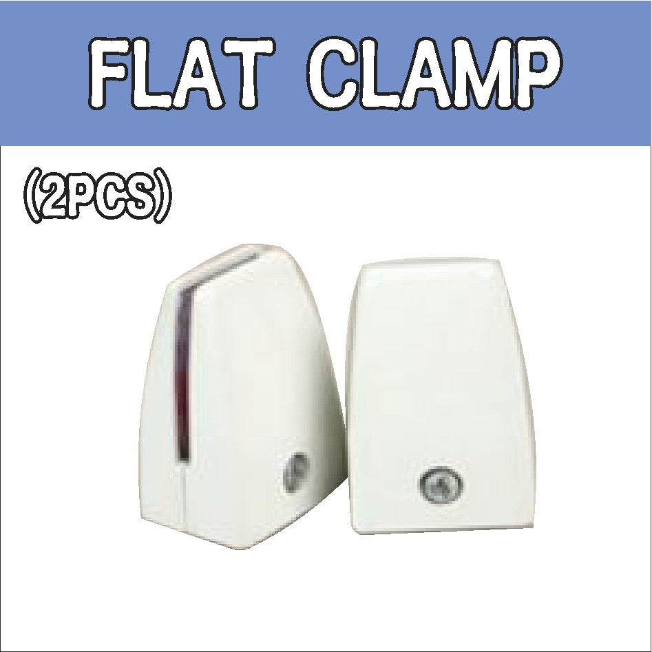 Table Shield Holder / Divider Bracket White Clamp Acrylic Partition Supporter Desk Baffle Brace Clip