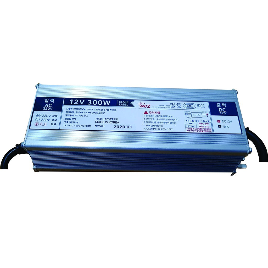 Waterproof SMPS 60w /100w / 200w / 300W LED 12V TO 220 Converter Power Supply Transformer Signage