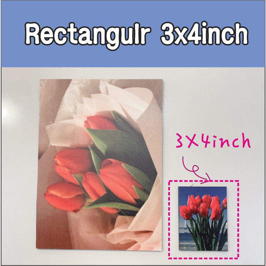 Small) Personalized Photo Tile / Sintra Sticker Customized Printing Picture Gift for Christmas Decor