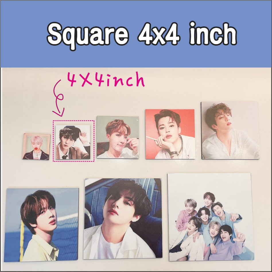 Small) Personalized Photo Tile / Sintra Sticker Customized Printing Picture Gift for Christmas Decor