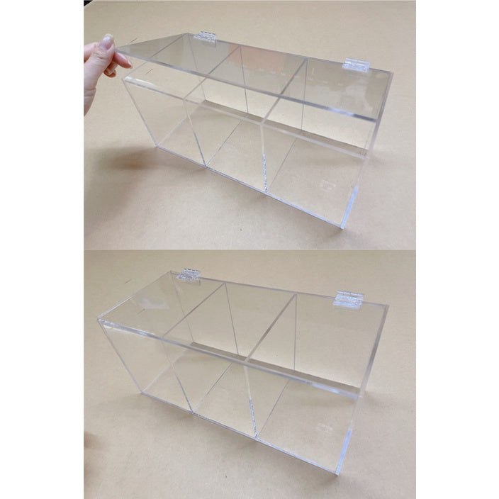 Clear Acrylic Box /1 2 3 4 slot/ Kpop BTS Blackpink Photocards Figure Storage Photo Card Display