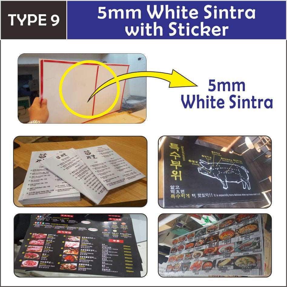 ( Contact us for Quotation before Purchase )Customized Print & Cut Sticker / Poster / Sintra Board