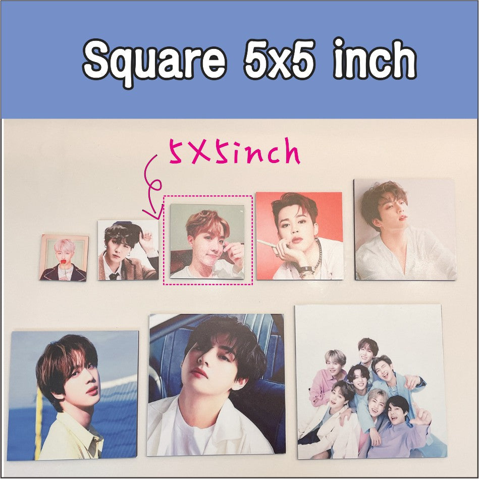 Small) Personalized Photo Tile / Sintra Sticker Customized Printing Picture Gift for Christmas Decor