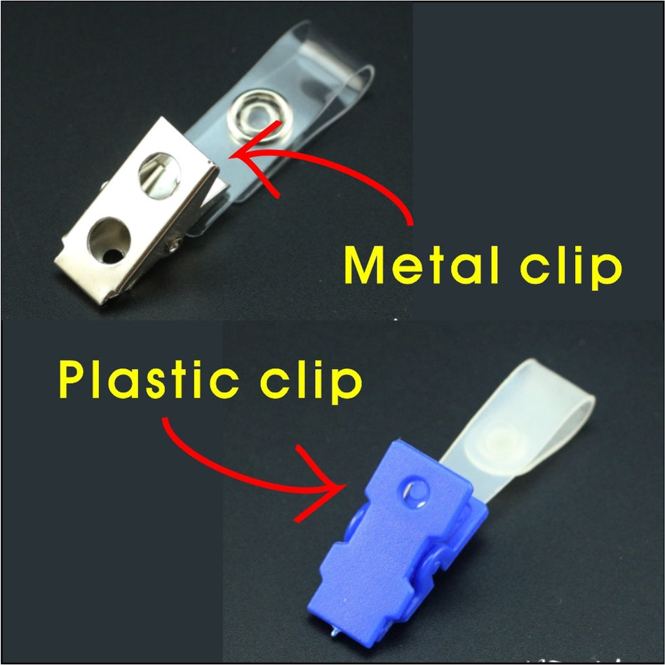 (5pcs) Ziplock Transparent ID Case & Lanyard Holder 1 / Student Company Card Paper Photo Plastic