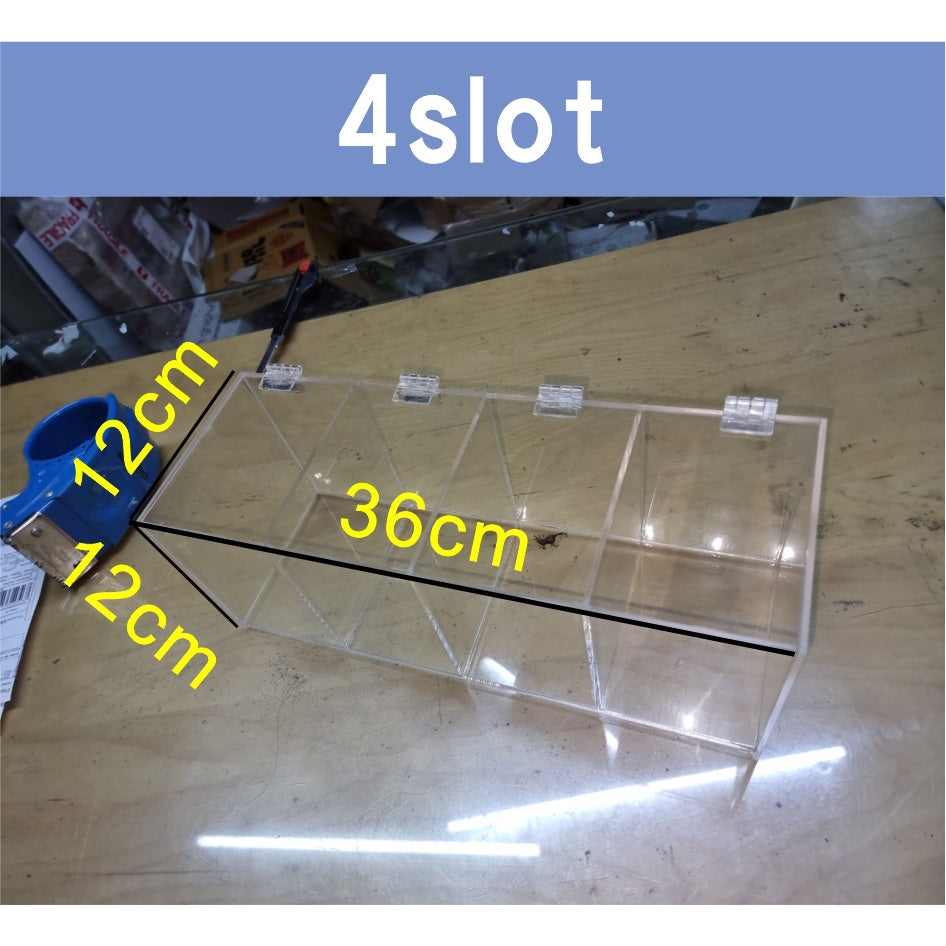 Clear Acrylic Box /1 2 3 4 slot/ Kpop BTS Blackpink Photocards Figure Storage Photo Card Display