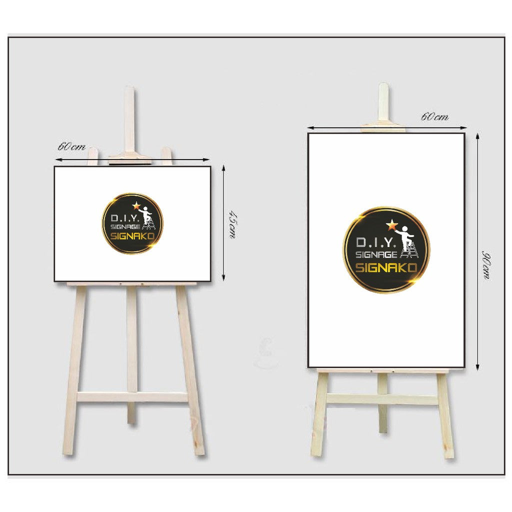 Wooden Easel Stand / Adjustable Tripod Display School Painting Promo Restaurant Event Office Wood