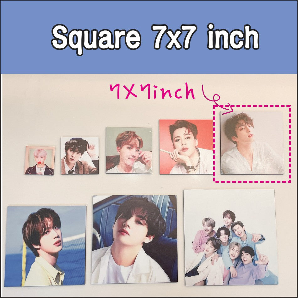 Small) Personalized Photo Tile / Sintra Sticker Customized Printing Picture Gift for Christmas Decor