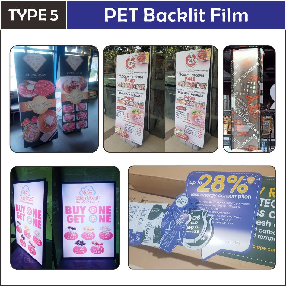 High Quality Customized Vinyl Sticker Printing / Matte Glossy Clear Frosted Poster Backlit Panaflex