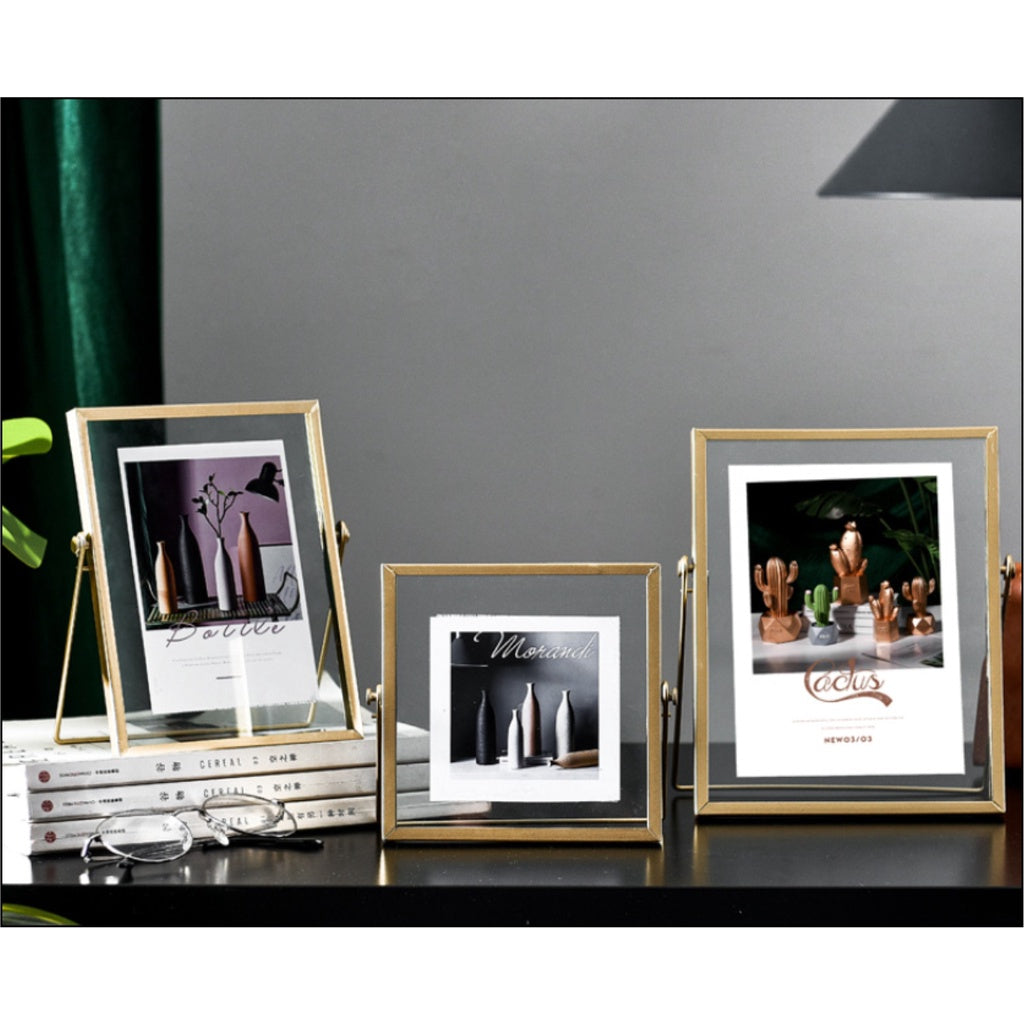 Metal Photo Frame /Black Gold Glass Picture Frames Decor Wedding Baby Flower Christmas Gift Giveaway