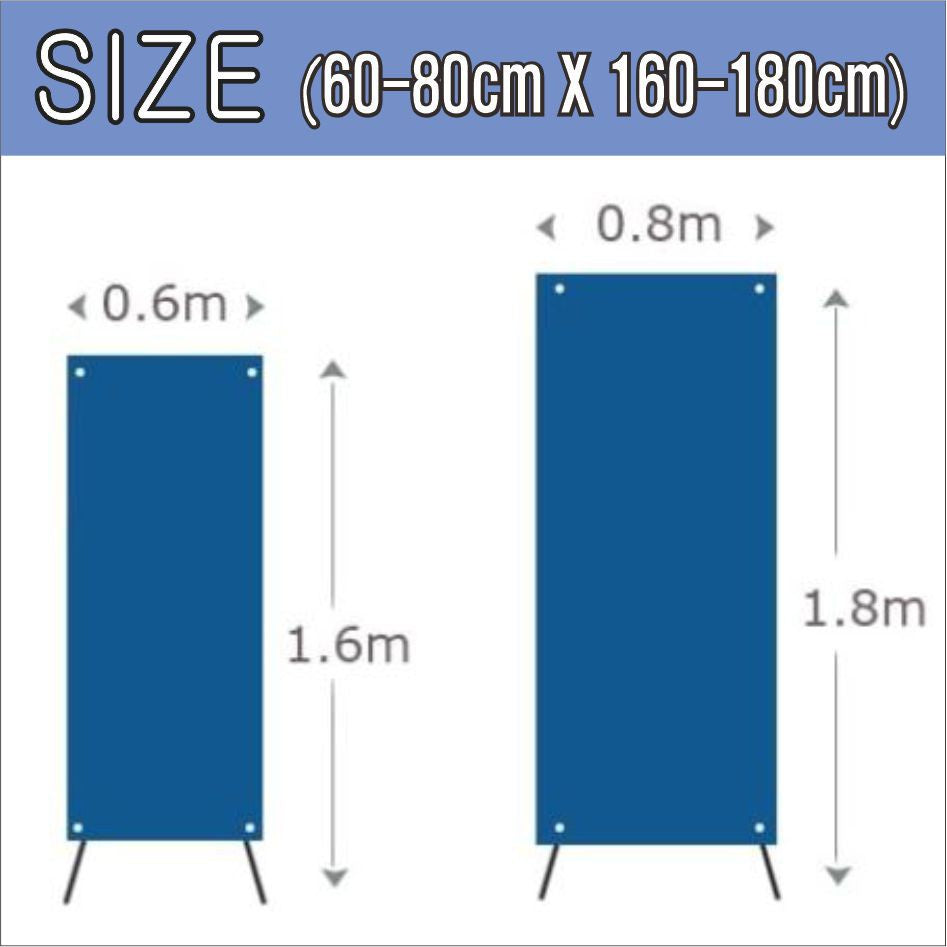 Korean X Banner Stand / Tarpaulin Stand Tarpaulin Standee Tarp Stand Display Stand 60x160 & 80x180cm