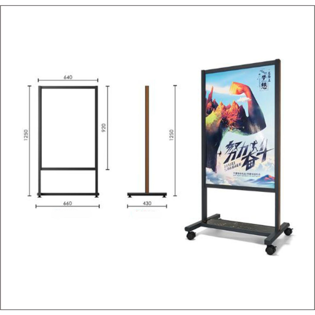 Double Sided Stand Signage / Floor Sign Sintra Board Menu Printing Standee Restaurant Cafe Shop Bar